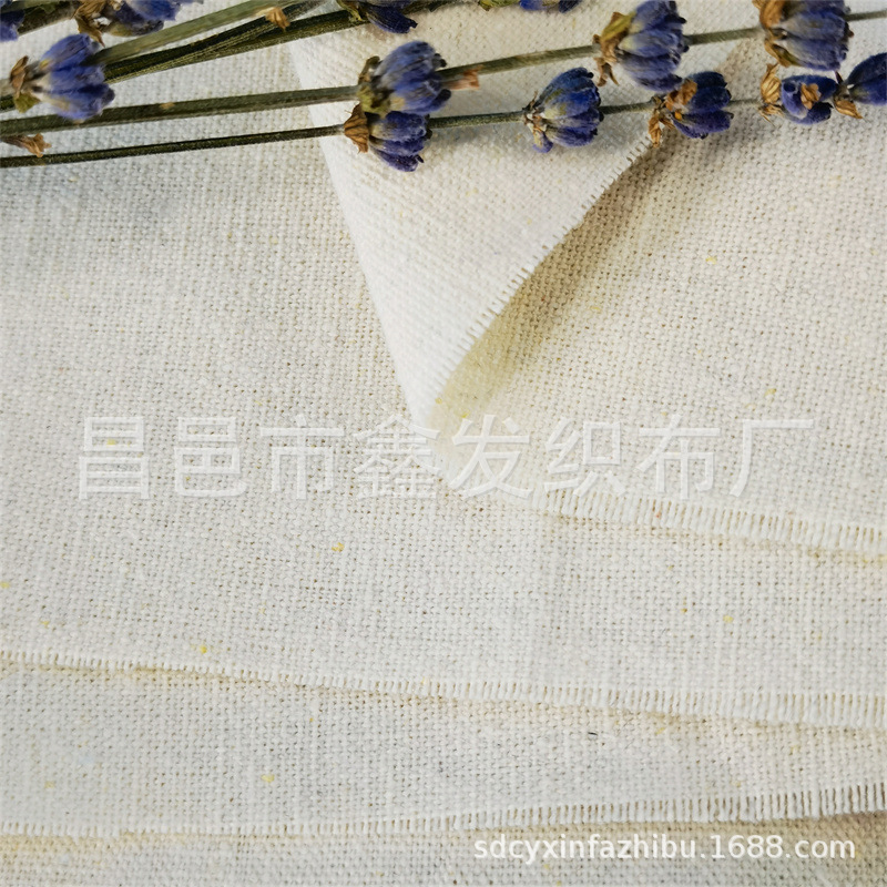 6-унцовая полиэфирно-хлопковая полуотбеленная ткань из переработанного хлопка (1)