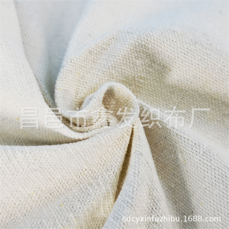 6-унцовая полиэфирно-хлопковая полуотбеленная ткань из переработанного хлопка (3)